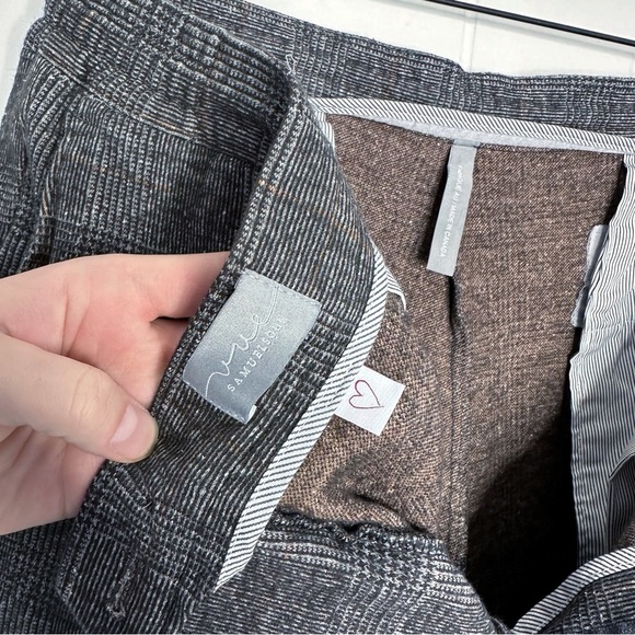 Samuelsohn VUE Soft Stretch Plaid Wool Blend Joggers/Casual Pants - Picture 3 of 11